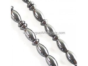 Non magnetic Hematite Beads, Vase, black, 8x18mm, Hole:Approx 1.5mm, Length:15.5 Inch, Approx 22PCs/Strand, Sold By Strand